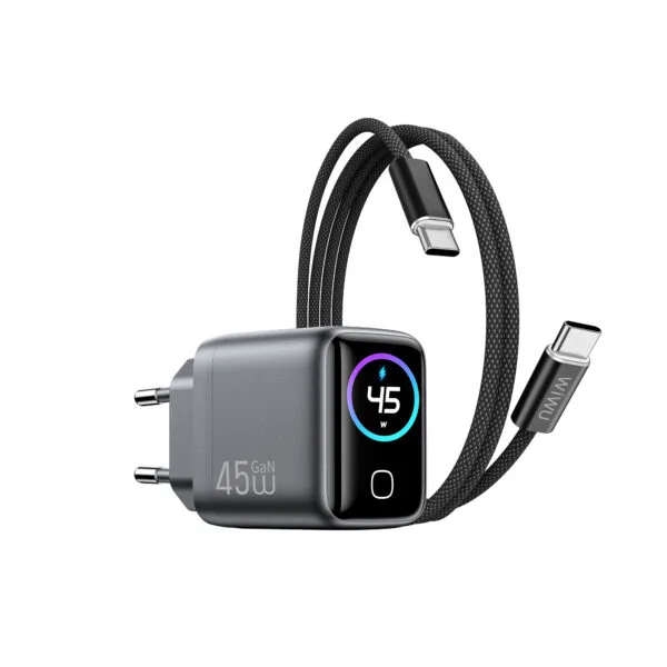 شاحن WIWU CHG500 — WiWU Voyager 45W PD/QC GaN Charger Combo (CHG500 EU C-C)
