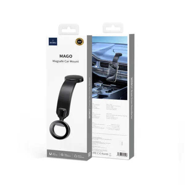 إكسسوار WIWU Wi-CH053 / N52 — WIWU Wi-CH053 Magnetic Car Phone Holder - Powerful N52 Magnets, 360° Rotation & Flexible Arm