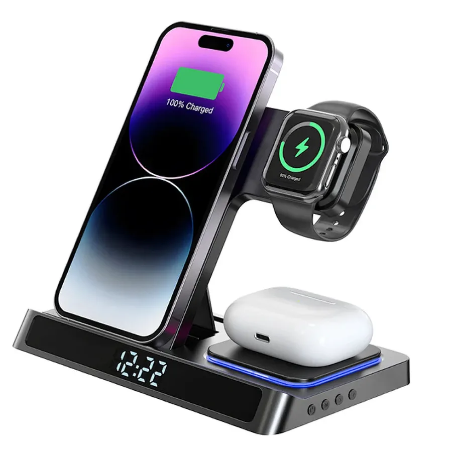 شاحن أو محول طاقة WIWU — WIWU Wi-W006 5-IN-1 Wireless Charger
