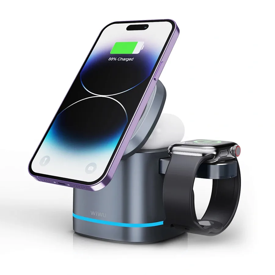 شاحن أو محول طاقة WIWU — WIWU Wi-W024 Cube Wireless Charger