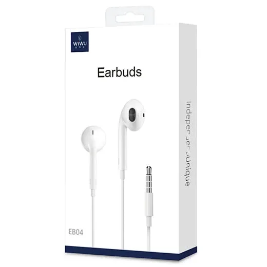 إكسسوار صوتي WIWU — WIWU Wired earphone 3.5mm Audio Jack